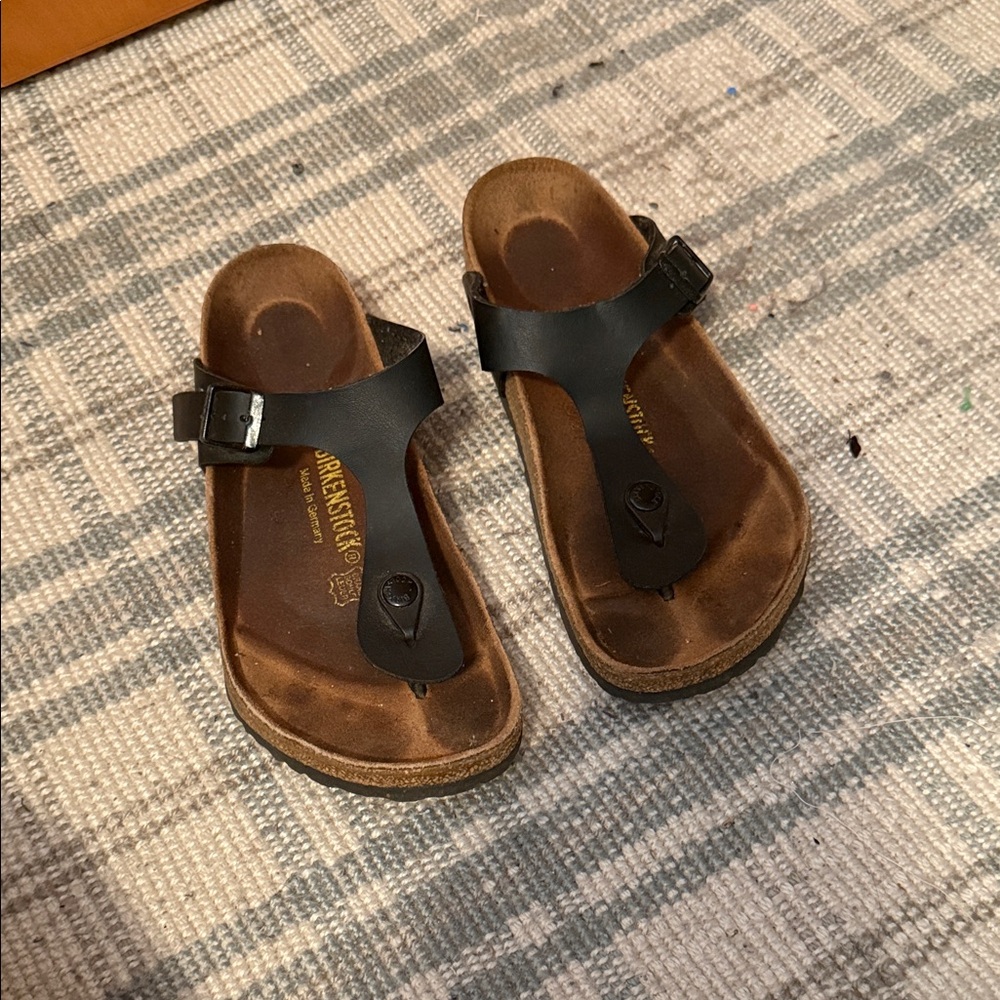 Birkenstock Black and Brown Sandals size 7 - 7.5